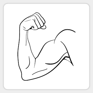 Arm Muscles and Bicep Flexing Magnet